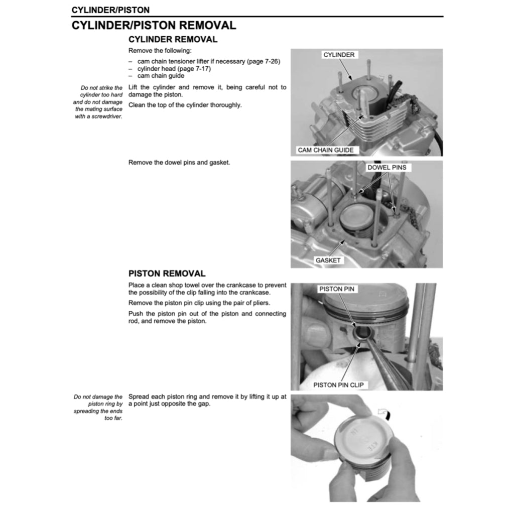 Honda CGL125 WH-A 2006-2015 Full Manual Set – Repair & Maintenance Manual and Spare Parts Catalog - page 6