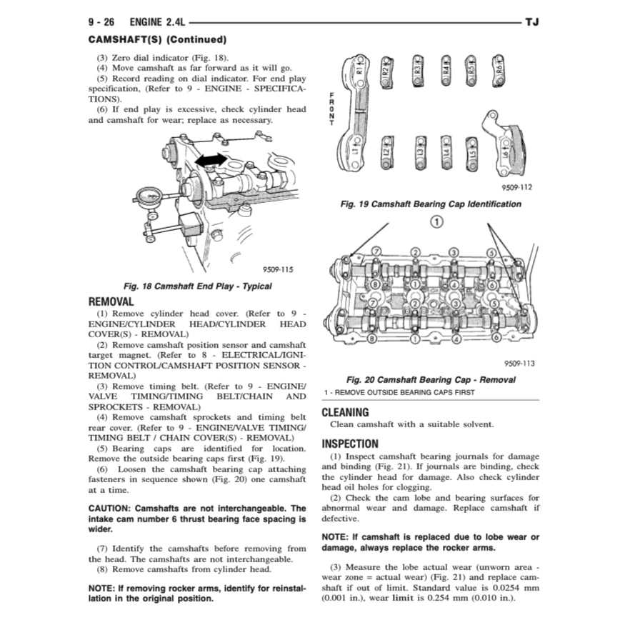 Jeep WRANGLER TJ 1996-2006 Full Manual Set – Repair & Maintenance Manual and Spare Parts Catalog - page 4