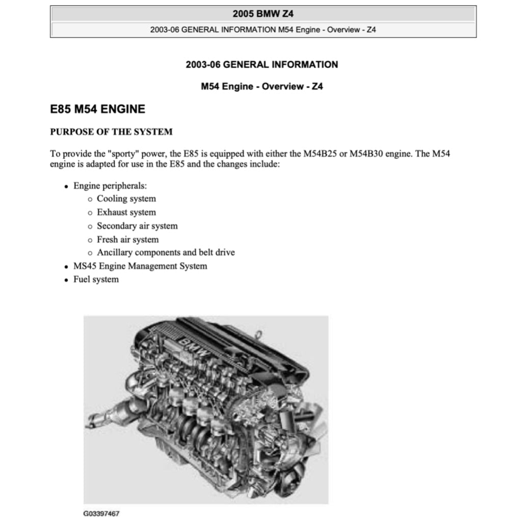 BMW Z4 E85/E86 2002-2008 Full Manual Set – Repair & Maintenance Manual - page 2