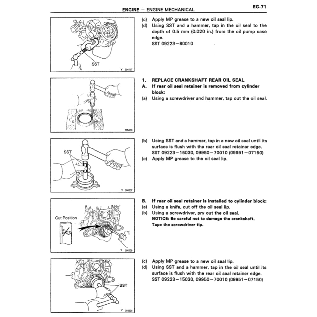 Toyota Engine 2L, 2L-T, 3L, 5L Service Repair Workshop Manual - page 3