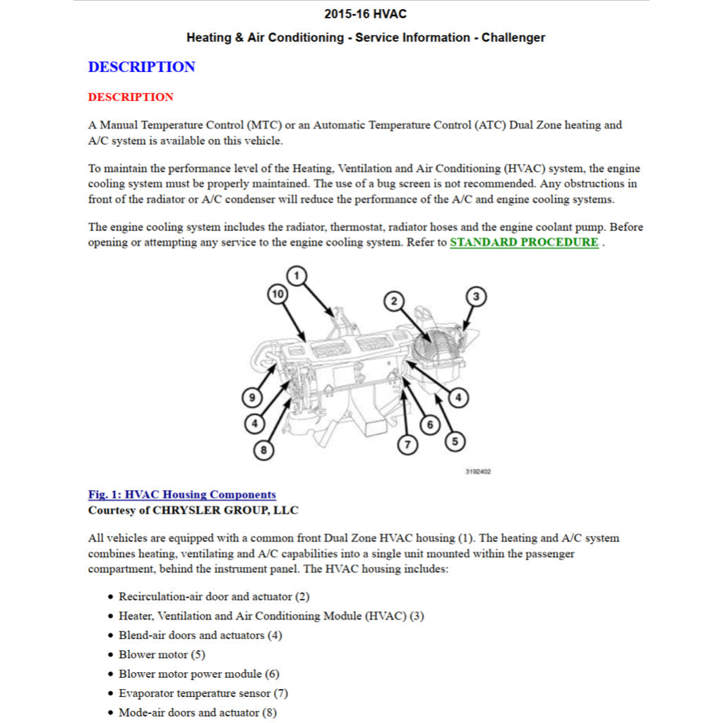 Dodge CHALLENGER III 2008-2020 Full Manual Set – Repair & Maintenance Manual - page 5
