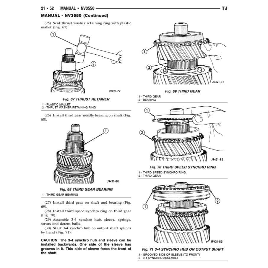 Jeep WRANGLER TJ 1996-2006 Full Manual Set – Repair & Maintenance Manual and Spare Parts Catalog - page 8