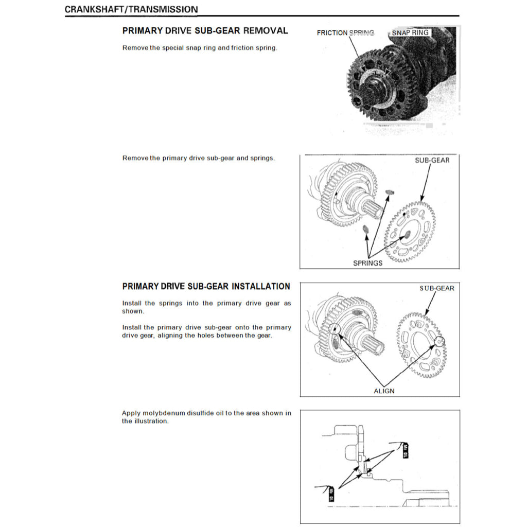 Honda CBR929RR 2000-2002 Full Manual Set – Repair & Maintenance Manual and Spare Parts Catalog and User Handbook - page 9
