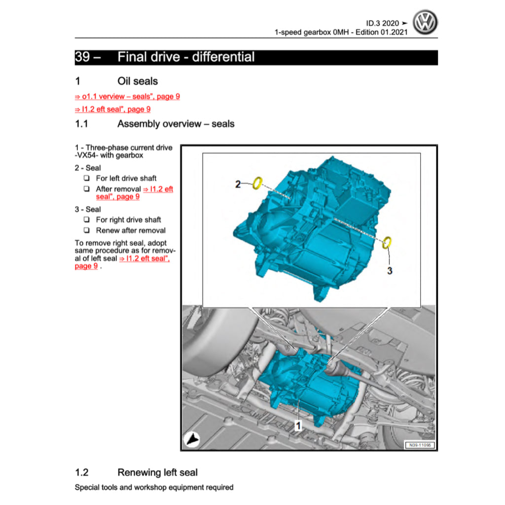 VW ID.3 EV 2020-2023 Full Manual Set – Repair & Maintenance Manual - page 3