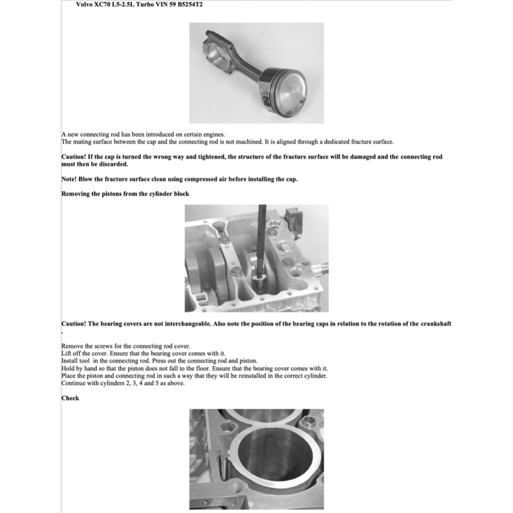 Volvo V70 XC 2000-2007 Full Manual Set – Repair & Maintenance Manual - page 5