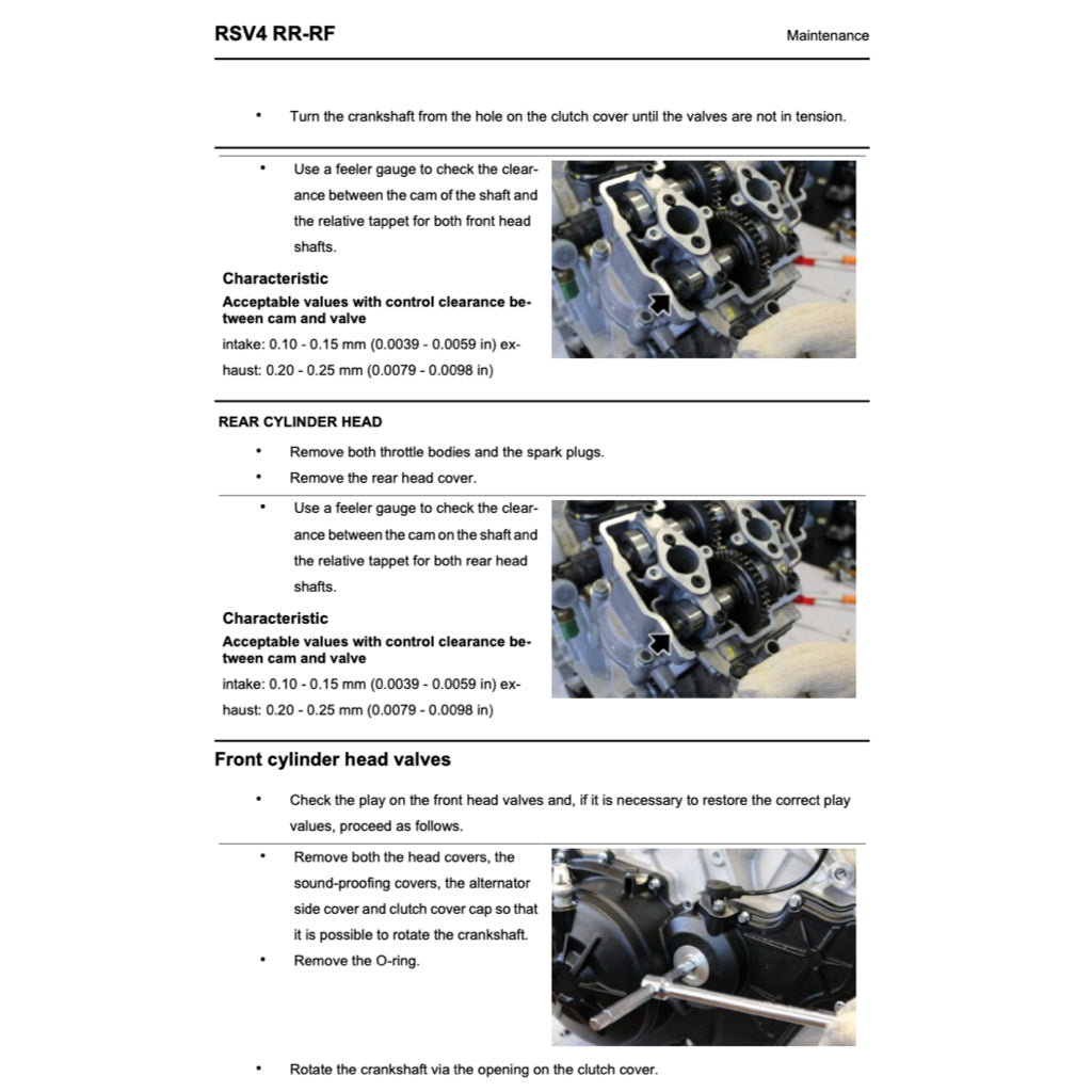 Aprilia RSV4 2009-2022 Full Manual Set – Repair & Maintenance Manual and Spare Parts Catalog and User Handbook - page 3