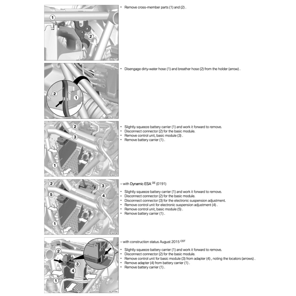 BMW R1200GS ADVENTURE K51 2014-2019 Full Manual Set – Repair & Maintenance Manual and Spare Parts Catalog and User Handbook - page 9