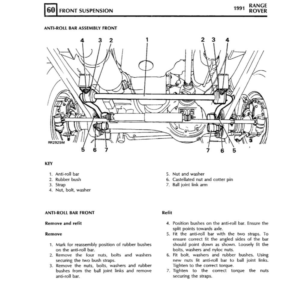 RANGE Rover CLASSIC 1987-1994 Full Manual Set – Repair & Maintenance Manual - page 6