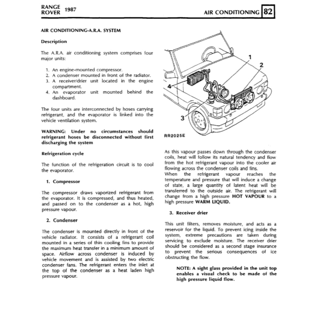 RANGE Rover CLASSIC 1987-1994 Full Manual Set – Repair & Maintenance Manual - page 7