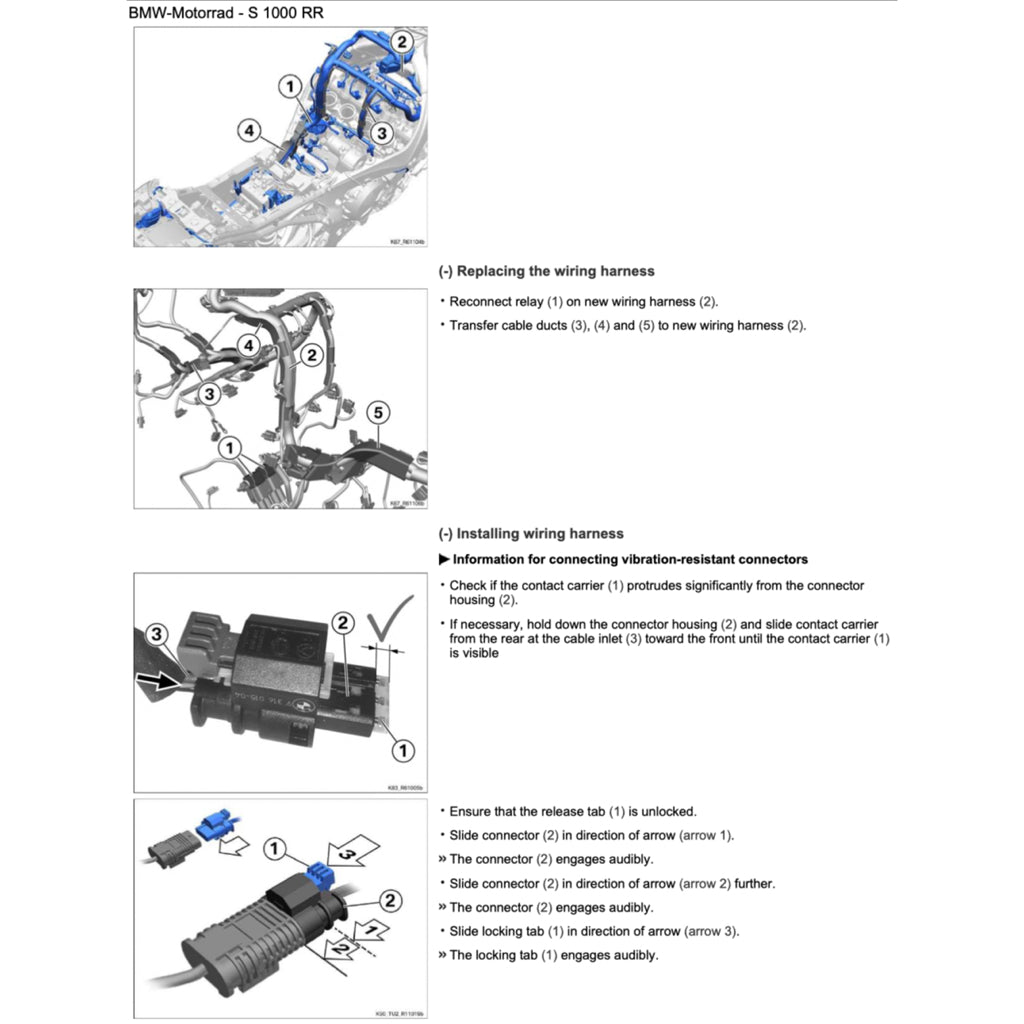 BMW S1000RR K67 2019-2022 Full Manual Set – Repair & Maintenance Manual and User Handbook - page 8
