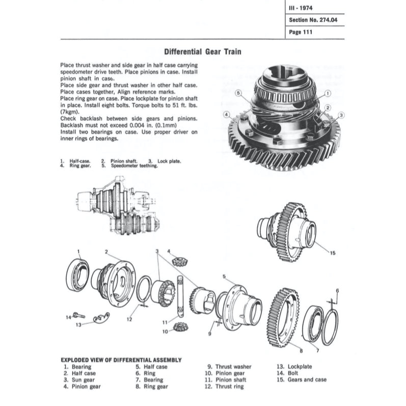 Fiat X-1/9 1974-1989 Full Manual Set – Repair & Maintenance Manual and Spare Parts Catalog - page 9