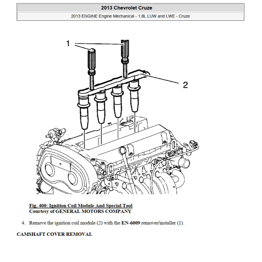 Chevrolet CRUZE J300 2008-2016 Full Manual Set – Repair & Maintenance Manual - page 9