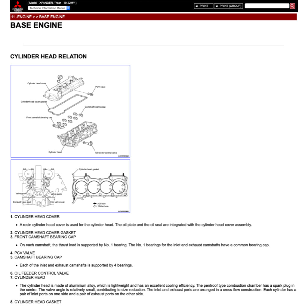 Mitsubishi XPANDER NC 2019-2023 Full Manual Set – Repair & Maintenance Manual - page 2
