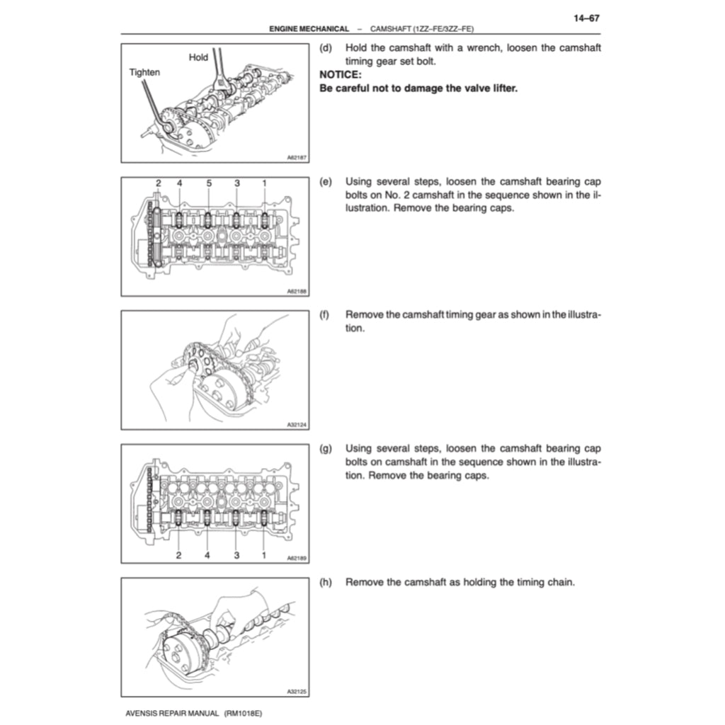 Toyota Engine 1AZ-FE / 1AZ-FSE Service Repair Workshop Manual - page 3