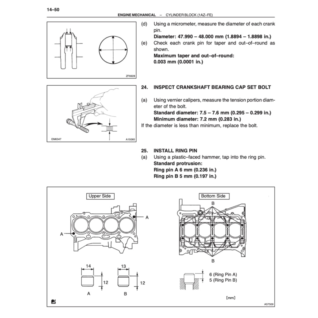 Toyota Engine 1AZ-FE / 1AZ-FSE Service Repair Workshop Manual - page 4