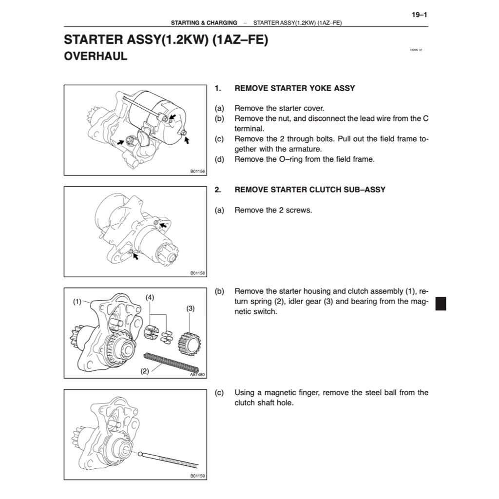 Toyota Engine 1AZ-FE / 1AZ-FSE Service Repair Workshop Manual - page 5
