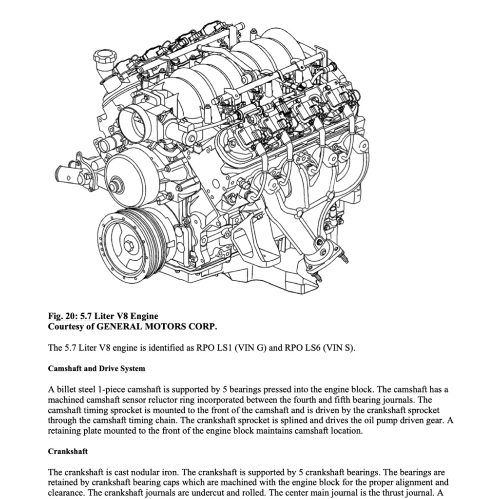 Chevrolet CORVETTE C5 1996-2004 Full Manual Set – Repair & Maintenance Manual - page 5