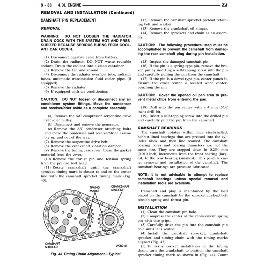 Jeep GRAND CHEROKEE ZJ 1993-1998 Full Manual Set – Repair & Maintenance Manualand Spare Parts Catalog - page 3