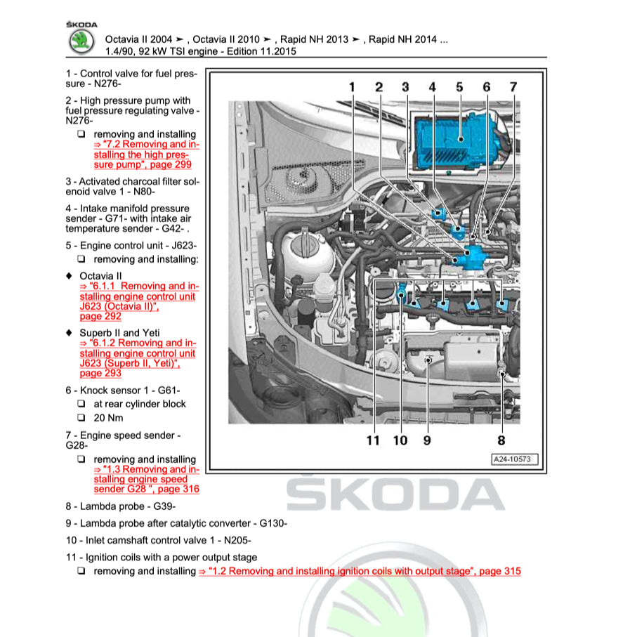 Skoda OCTAVIA 1Z 2004-2013 Full Manual Set – Repair & Maintenance Manual - page 2