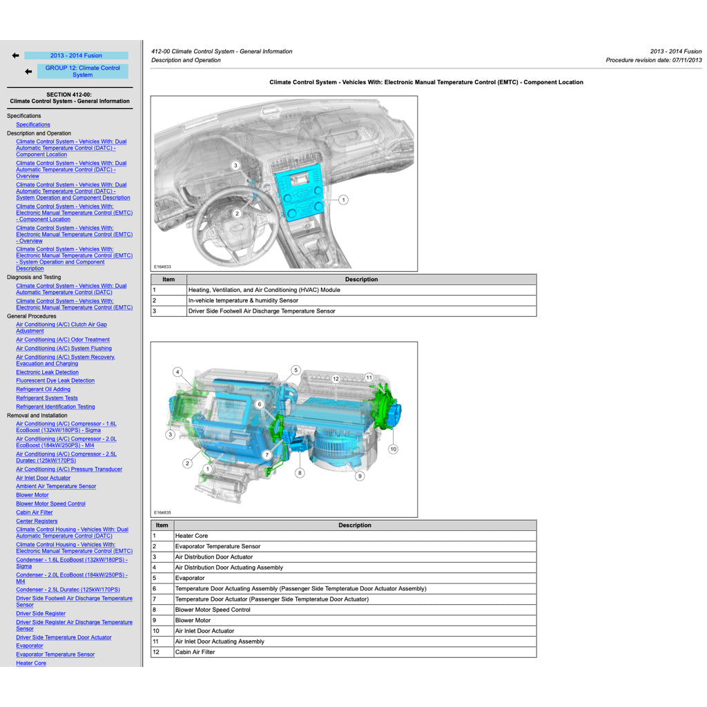 Ford MONDEO MK5 2014-2021 Full Manual Set – Repair & Maintenance Manual - page 8