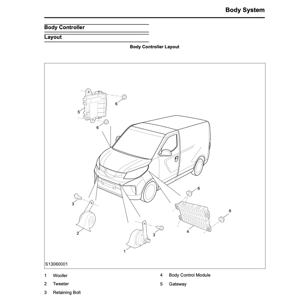 Maxus EV30 eDELIVER3 2019+ Full Manual Set – Repair & Maintenance Manual - page 6