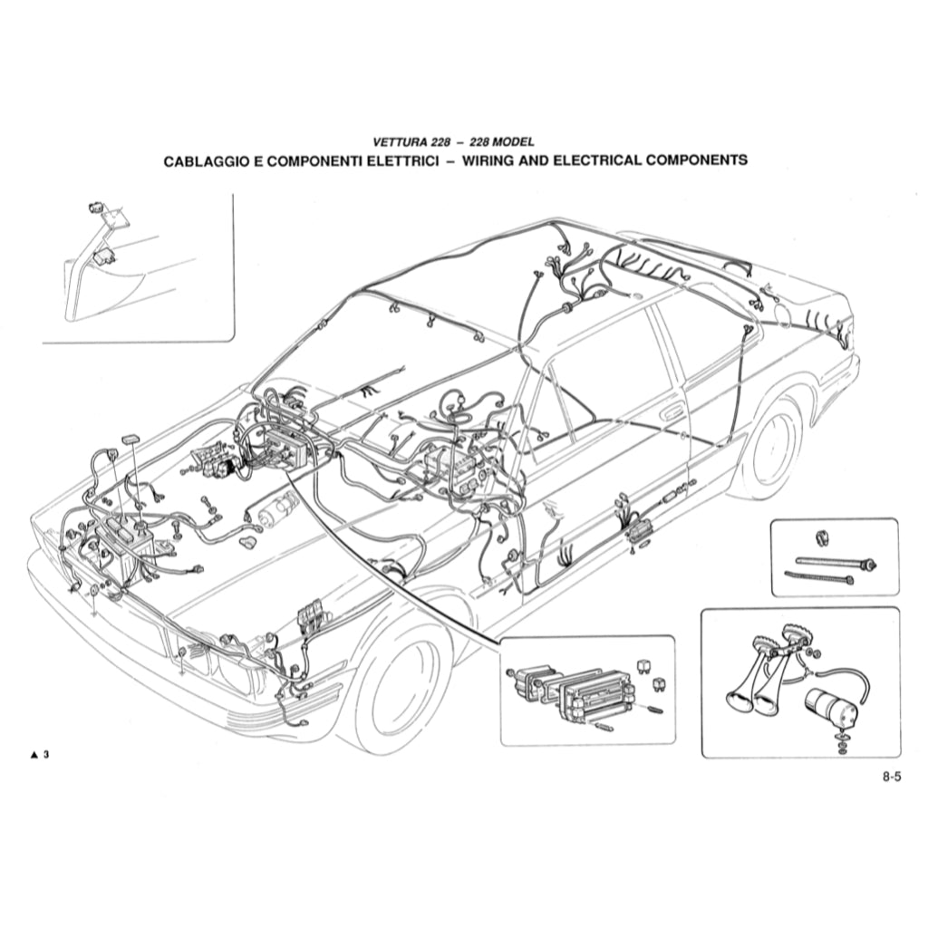 Maserati BITURBO 222/228/420/422/425 1981-1994 Full Manual Set – Repair & Maintenance Manual and Spare Parts Catalog - page 3