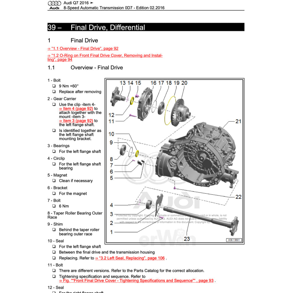 Audi Q7 4M 2015-2020 Full Manual Set – Repair & Maintenance Manual - page 3