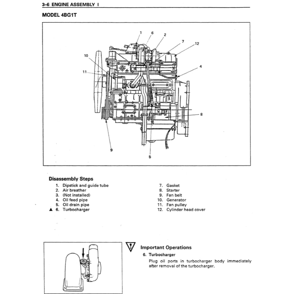 Isuzu Engine 4BG1/4BG1T/6BG1 Workshop Repair Manual - page 2