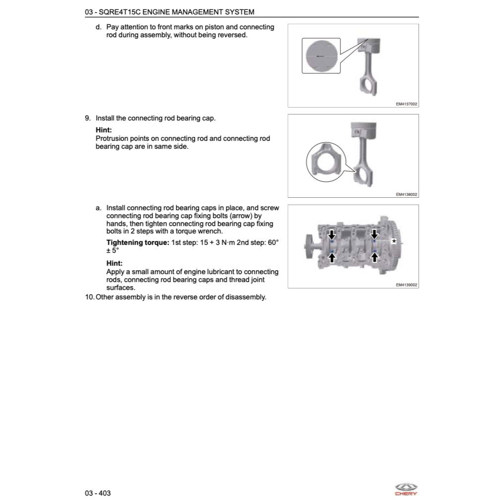 Chery OMODA 5 2023+ Full Manual Set – Repair & Maintenance Manual - page 4