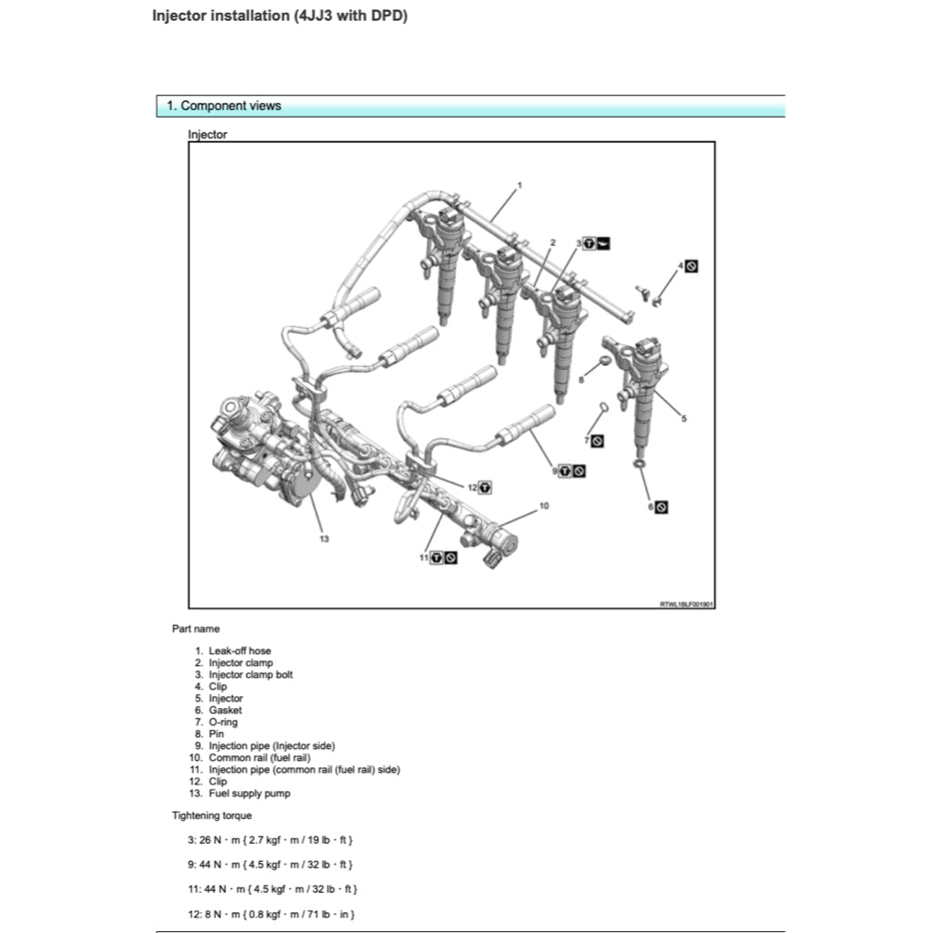 Isuzu Engine 4JJ3 Workshop Repair Manual - page 2