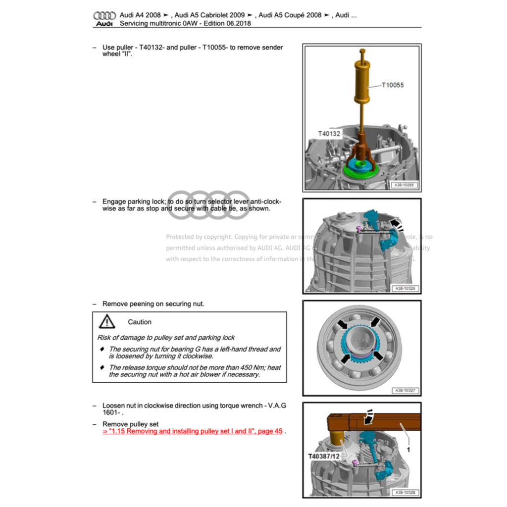 Audi A7 4G8 2011-2018 Full Manual Set – Repair & Maintenance Manual - page 8