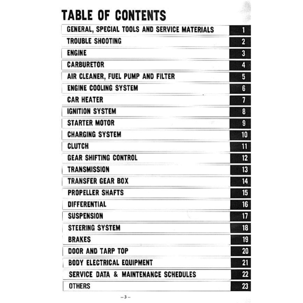 Suzuki LJ80 JIMNY 1977-1981 Full Manual Set – Repair & Maintenance Manual and Spare Parts Catalog - page 2