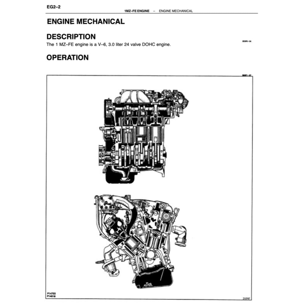 Toyota Engine 1MZ-FE Service Repair Workshop Manual - page 2