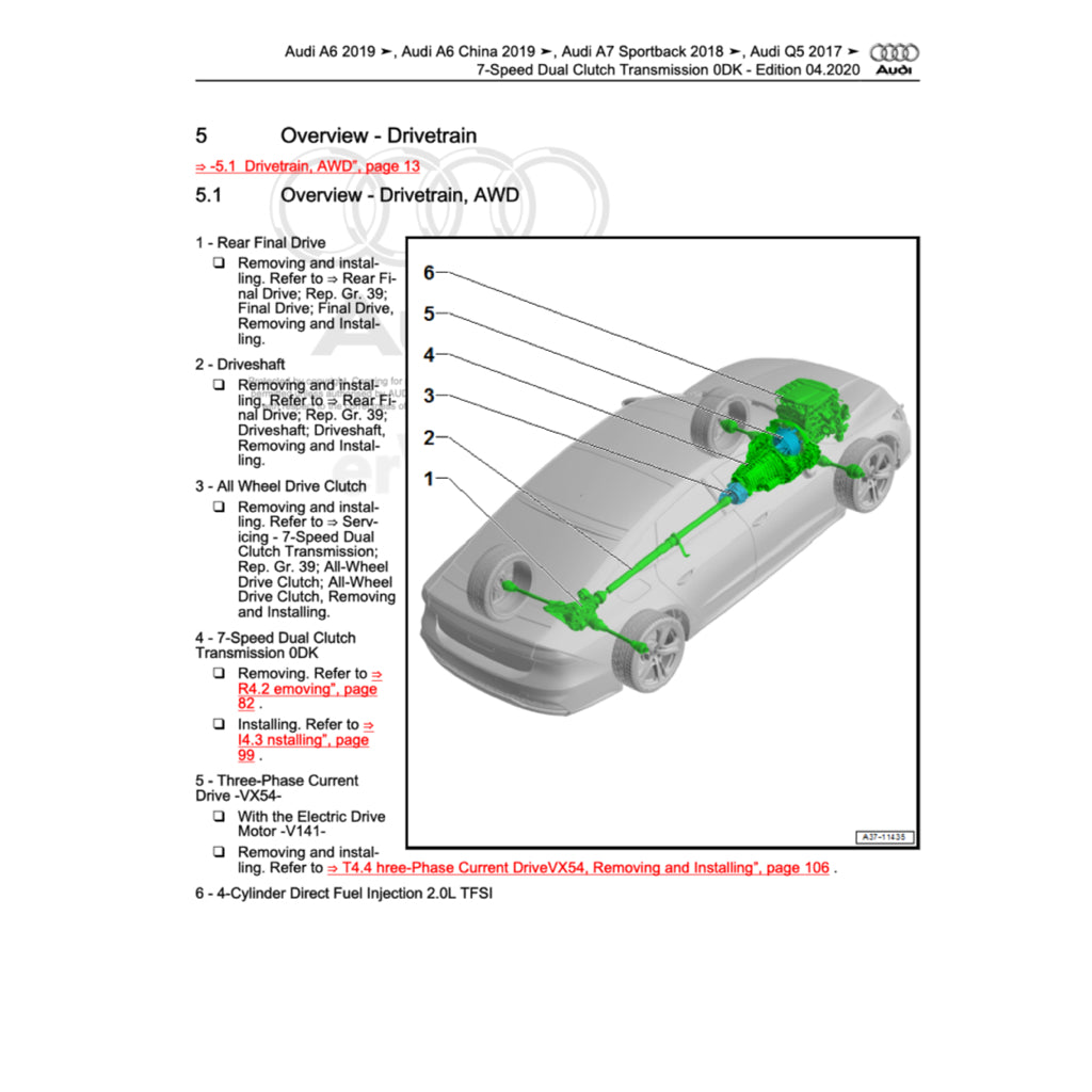 Audi A7 4K8 2018+ Full Manual Set – Repair & Maintenance Manual - page 3