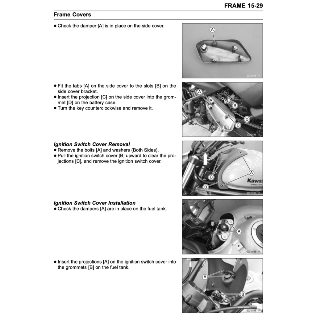 Kawasaki VULCAN S650 2015+ Full Manual Set – Repair & Maintenance Manual and Spare Parts Catalog and User Handbook - page 4