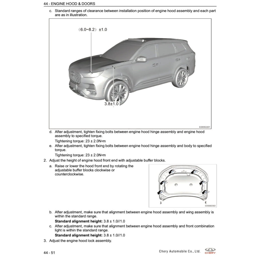 Chery TIGGO 8 PRO 2020+ Full Manual Set – Repair & Maintenance Manual - page 3