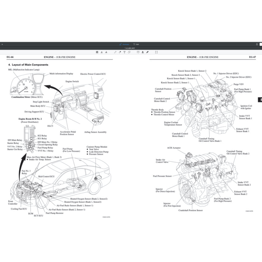 Lexus LS460(L) 2007-2017 Full Manual Set – Repair & Maintenance Manual - page 4