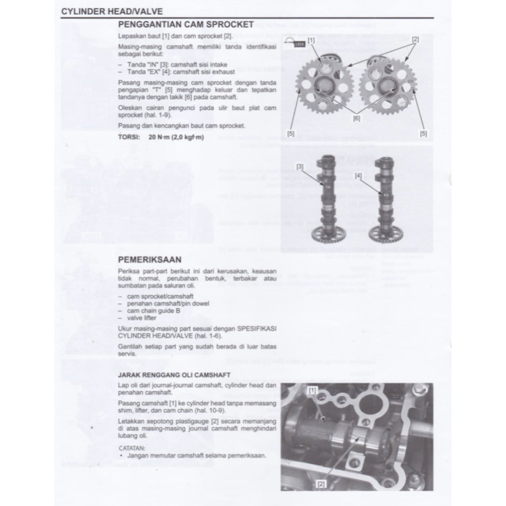 Honda CBR 250RR CBR250RR MC51 2017-2023 Full Manual Set – Repair & Maintenance Manual and Spare Parts Catalog and User Handbook - BAHASA INDONESIA - page 5