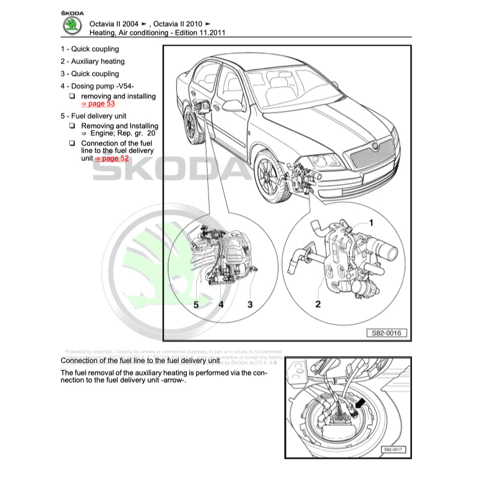 Skoda OCTAVIA 1Z 2004-2013 Full Manual Set – Repair & Maintenance Manual - page 5