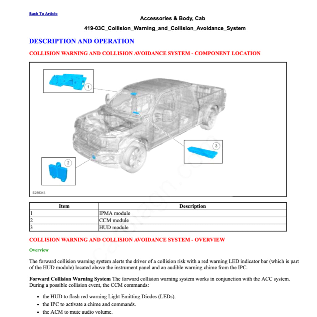 Ford F-150 F150 RAPTOR 2017-2020 Full Manual Set – Repair & Maintenance Manual - page 6