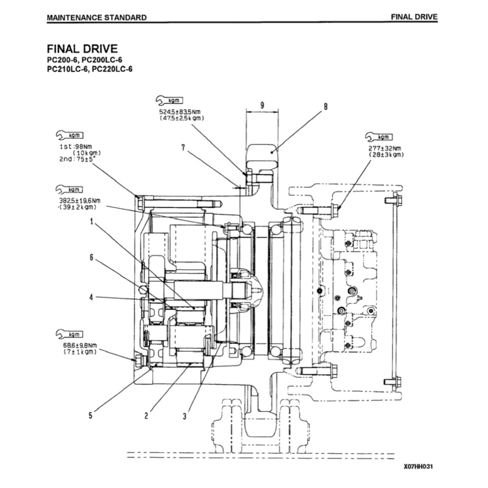 KOMATSU PC200/210/220/25 LC-6-7-8 Workshop Repair Manual - page 7