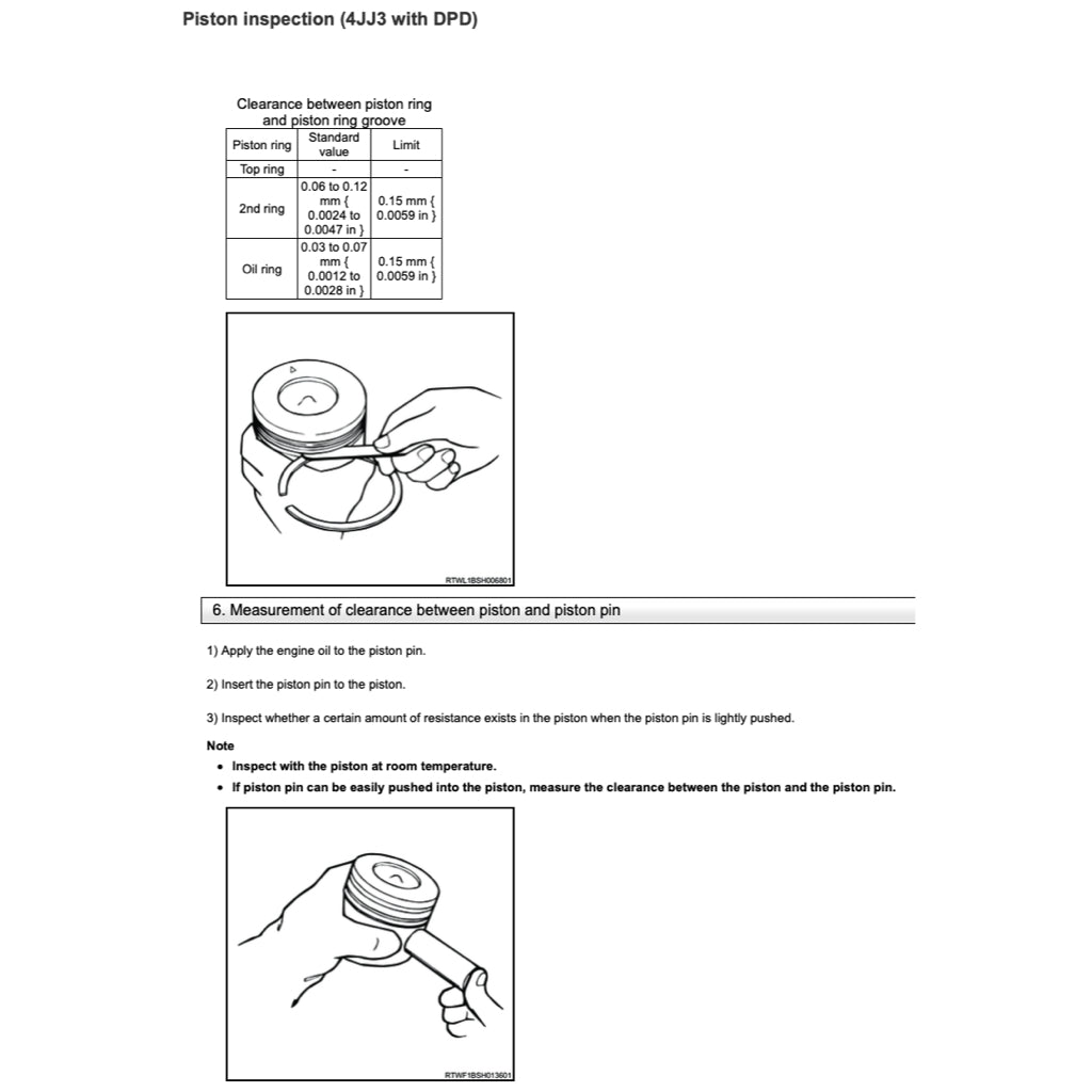 Isuzu Engine 4JJ3 Workshop Repair Manual - page 5