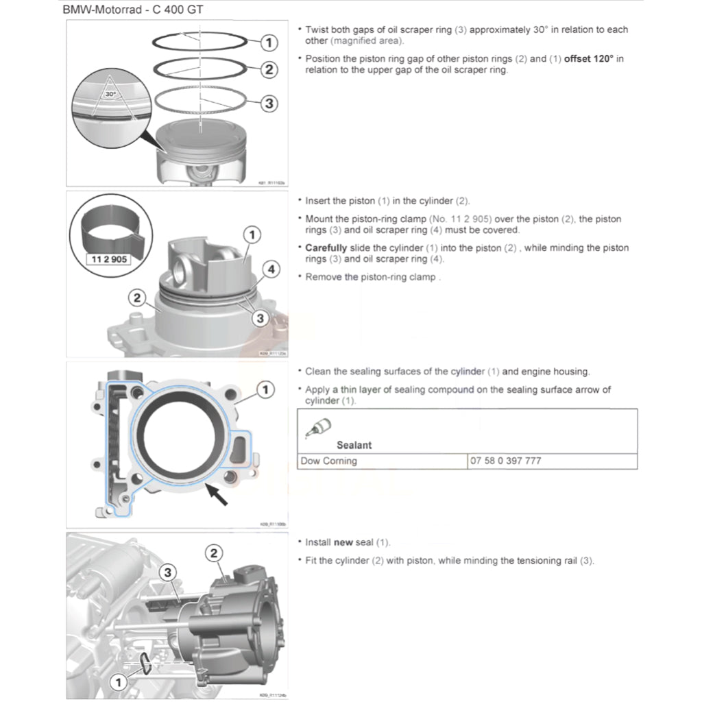 BMW C400 GT K08 2018+ Full Manual Set – Repair & Maintenance Manual and Spare Parts Catalog and RIDER'S Manual - page 7