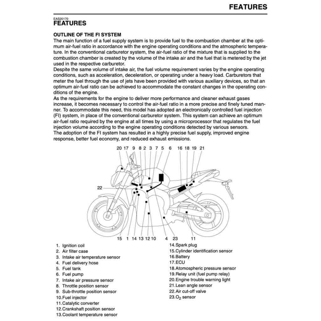 Yamaha FZ1 FZ1000 FAZER 1000 2006-2015 Full Manual Set – Repair & Maintenance Manual and Spare Parts Catalog and User Handbook - page 5