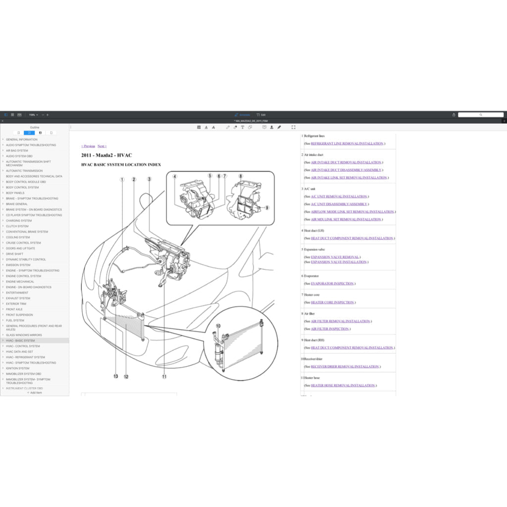 Mazda 2 DE/DH 2007-2014 Full Manual Set – Repair & Maintenance Manual - page 5