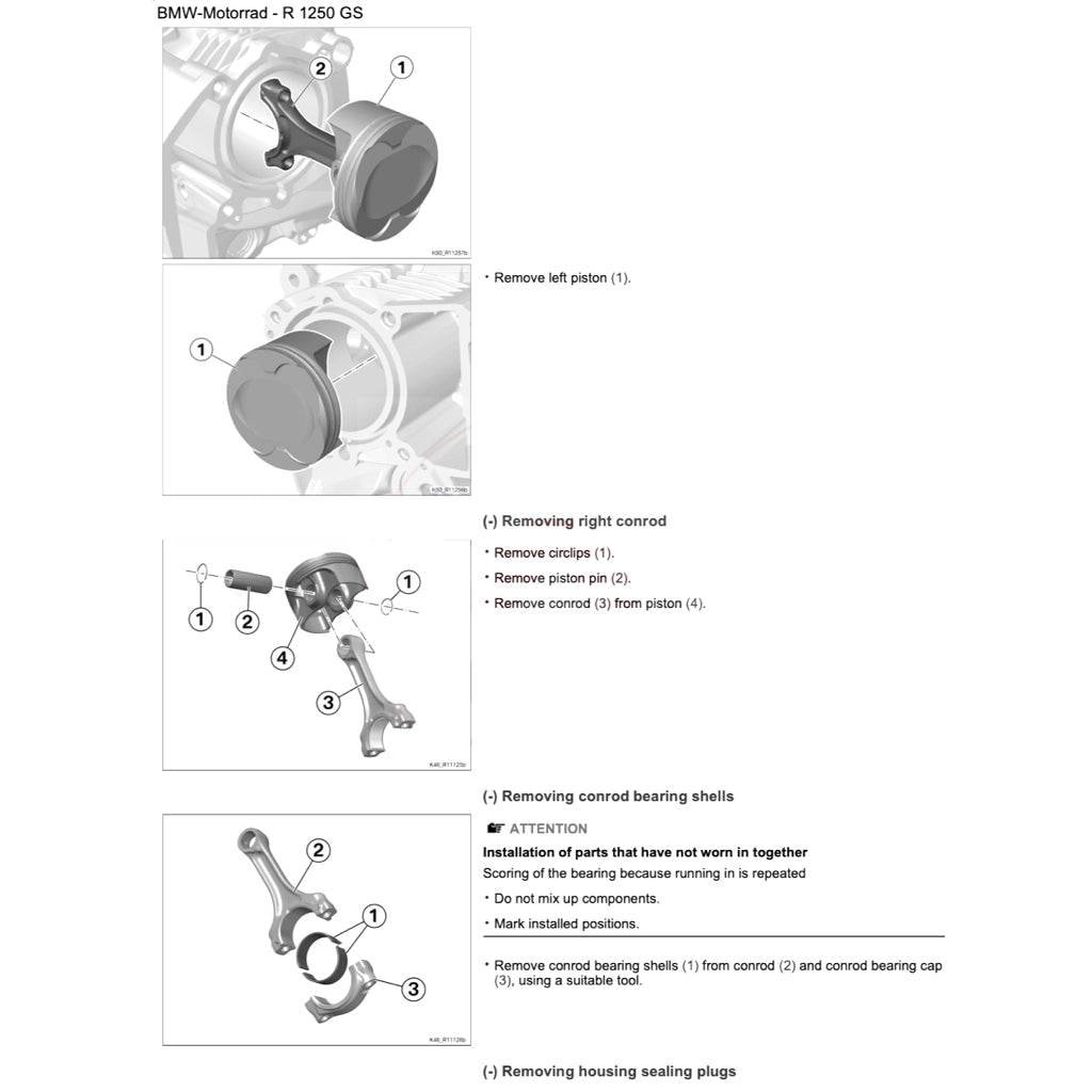 BMW R1250 GS K50 2019-2023 Full Manual Set – Repair & Maintenance Manual and Spare Parts Catalog - page 5