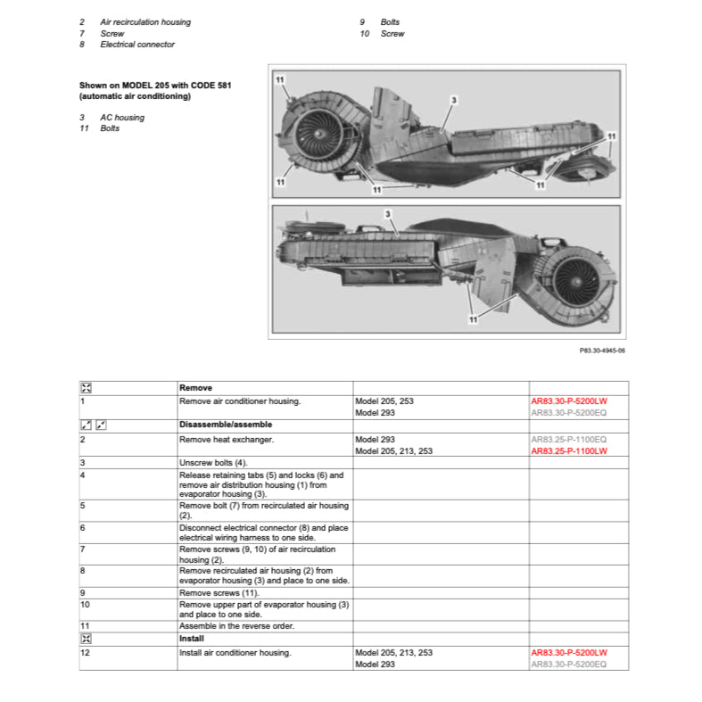 Mercedes-Benz W213 2017-2023 Full Manual Set – Repair & Maintenance Manual - page 8