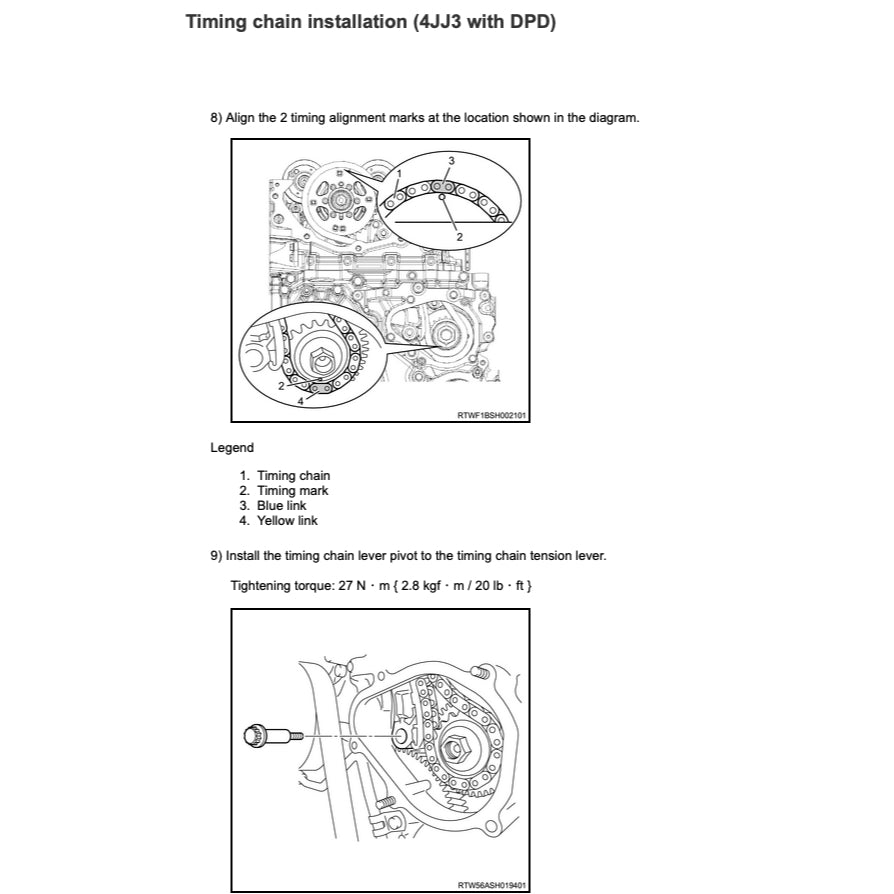 Isuzu Engine 4JJ3 Workshop Repair Manual - page 6