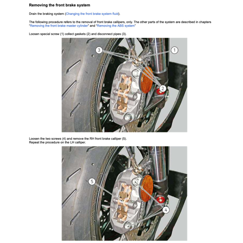 Ducati PANIGALE 955 V2 2020+ Full Manual Set – Repair & Maintenance Manual and Spare Parts Catalog and User Handbook - page 5