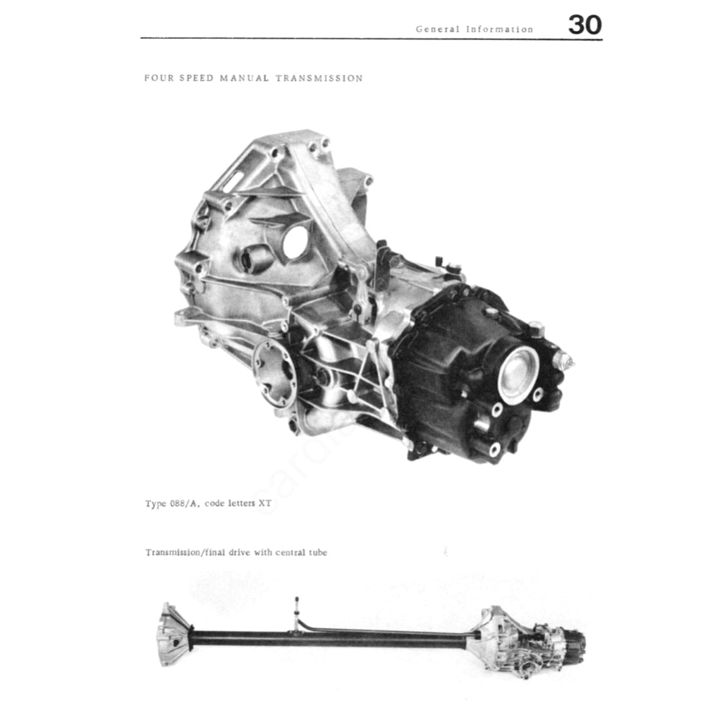 Porsche 924 1976-1988 Full Manual Set – Repair & Maintenance Manual and Spare Parts Catalog - page 5